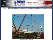 Tablet Screenshot of muncyindustries.com